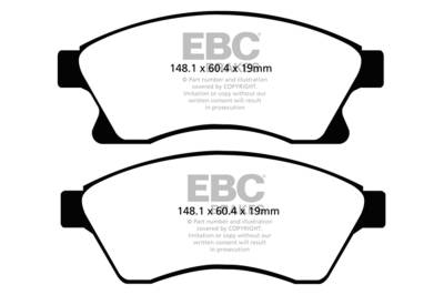 EBC Brakes - EBC Brakes DP42065R Yellowstuff Street & Track Brake Pads for Cruze Sonic