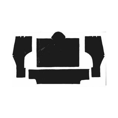 Scott Drake - Scott Drake CUC2R 64-67 Ford Mustang Floor Carpet Insulator