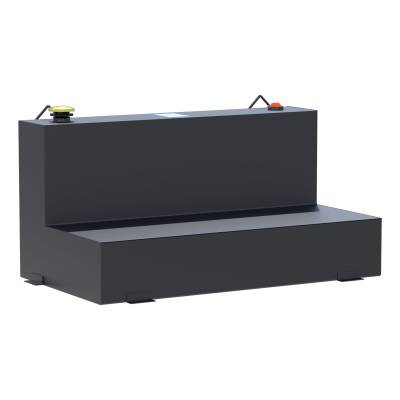 UWS - UWS ST-75-L-MB Matte Black 75-Gallon L-Shape Steel Transfer Tank
