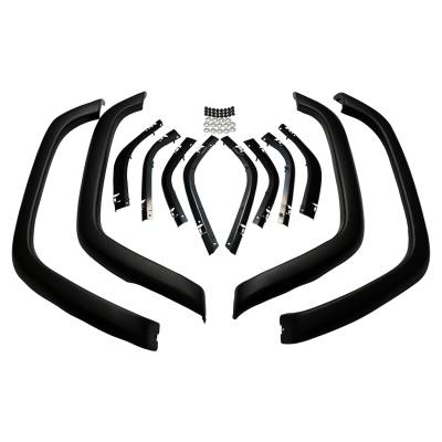 Crown Automotive Jeep Replacement - Crown 5FWKMMT Fender Flare Master Kit for 97-01 Jeep Cherokee XJ Matte Primed