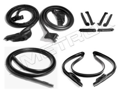 Metro Moulded Parts - Metro Moulded RKB 2000-105 Basic Weatherstrip Kits for 90-96 Chevy Corvette