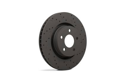 Hawk Performance - Hawk Performance HTC4983 Talon Cross Drilled & Slotted Brake Rotors for 3