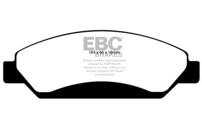 EBC Brakes - EBC Brakes DP41742R Yellowstuff Street & Track Brake Pads