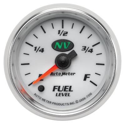 AutoMeter - AutoMeter 7310 NV Pro Fuel Level Gauge 0-280Ohm 2-1/16" Stepper Motor