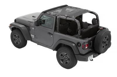 Bestop - Bestop 52412-11 Mesh Sun Safari Extended Bikini Top for 18-26 Jeep Wrangler JL