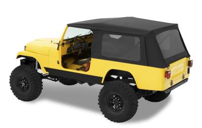 Bestop - Bestop 54608-15 Supertop Classic Soft Top Black Denim for 81-85 CJ8 Scrambler