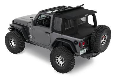 Bestop - Bestop 80101-35 TrekTop HalfTop Accessory Kit Black Diamond for 18+ Jeep JL 2DR