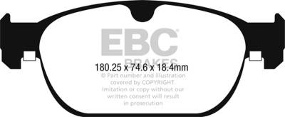 EBC Brakes - EBC Brakes DP22260 Greenstuff 2000 Series Sport Brake Pads
