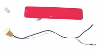 Omix - Omix 12401.04 Lens Rear Side Marker Red for Jeep CJ Models