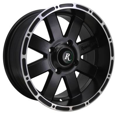 HD Wheels - HD Wheels 8-Point 12x7 4x136 10mm Satin Black/Machined EP12704610SB-L