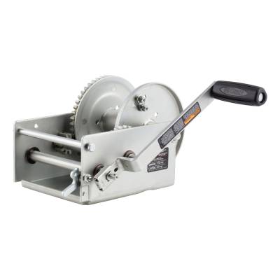 CURT - Hand-Crank 2-Speed Winch 3800 lbs 15.81 Low Gear Ratio 9.6" Handle