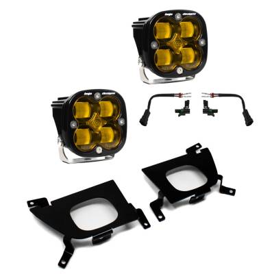 Baja Designs - Baja Designs 447529 Fog Pocket Light Kit for 19-Up Chevy Silverado SAE Amber