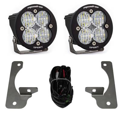 Baja Designs - Baja Designs 448147 Squadron-R Sport Fog Pocket Light Kit for 07-18 Wrangler JK