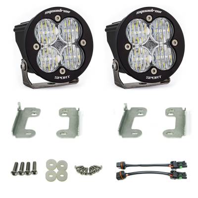 Baja Designs - Baja Designs 448146 Squadron-R Sport Fog Pocket Light Kit for 07-18 Wrangler JK