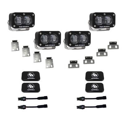 Baja Designs - Baja Designs 448166 S2 SAE Dual Fog Pocket Kit for Ford Raptor
