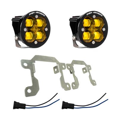 Baja Designs - Baja Designs 447725 Squadron-R SAE Fog Pocket Light Kit Amber for Ford/Subaru