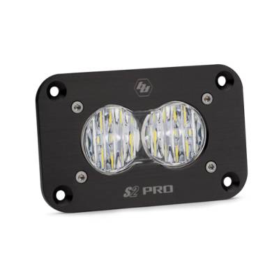 Baja Designs - Baja Designs 481005 S2 Pro Black Flush Mount LED Auxiliary Light Pod