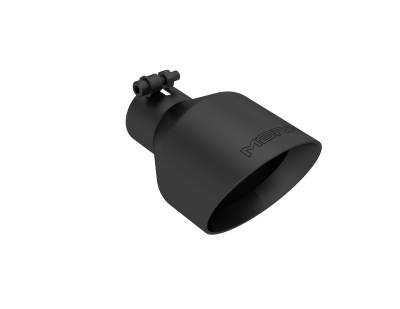 MBRP Exhaust - MBRP Exhaust T5203BLK 2.5" ID 5" OD 8" Length Angled Black