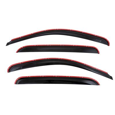 TrailFX - TrailFX 4515IC 4PC Smoke Low Profile In-Channel Window Vents 07-13 GM Crew/SUV