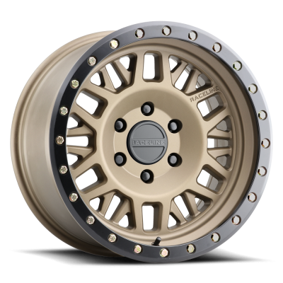 Raceline Wheels - Raceline Wheels 951BZ-78550-00 951BZ Ryno Wheel 17x8.5 5x5.0 0mm Bronze/Black