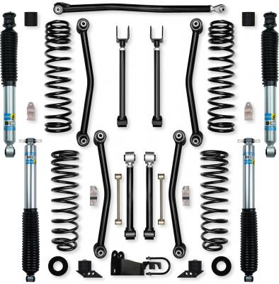 Rock Krawler - Rock Krawler JK25UA-4B51 2.5" Ultimate Lift w/Shocks for 07-18 Wrangler JK 4DR