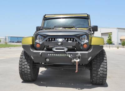 Steelcraft - Steelcraft 70-92600 Black Front Bumper for 07-24 Jeep Wrangler JK/JL/JT