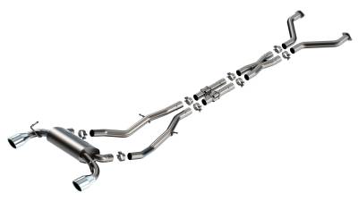Borla - Borla 140929 S-Type Cat-Back Exhaust One Split Rear Exit for 23-26 Nissan Z 3.0L