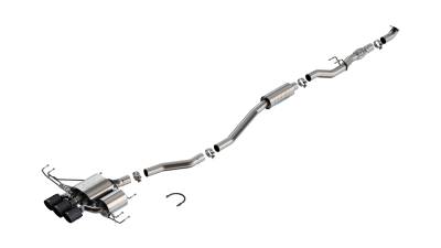 Borla - Borla 140927CFBA ATAK Cat-Back Exhaust Triple Center RR Exit 23-25 Civic Type R