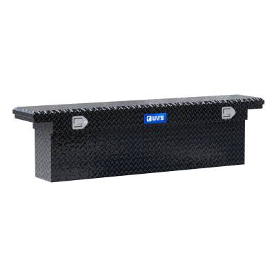 UWS - UWS TBSD-72-A-LP-B Gloss Black Aluminum 72" Deep Angled Crossover Tool Box w/Low