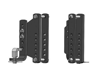 Blue Ox - Blue Ox BXW4080 TrackPro/2-Point L Brackets w/8? Frame Mounts Kit Pair