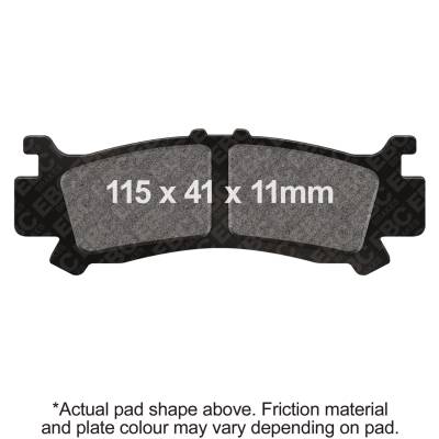 EBC Motorcycle Brakes - EBC Motorcycle Brakes FA701SV Severe Duty Sintered Pads