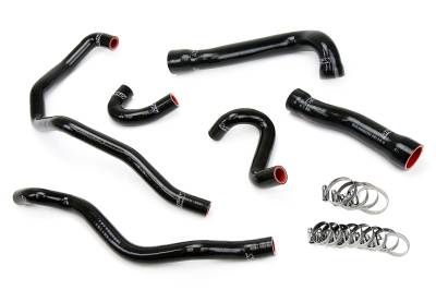 HPS Performance - HPS 57-1543-BLK Black Radiator/Heater Coolant Hose Kit for 01-06 BMW E46 M3
