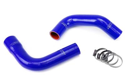 HPS Performance - HPS 57-1588-BLUE Blue Radiator Hose Kit for 76-86 Jeep CJ7 4.2L