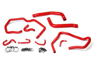HPS Performance - HPS 57-1611-RED Red Radiator/Heater Coolant Hose Kit for 10-14 Toyota FJ Cruiser