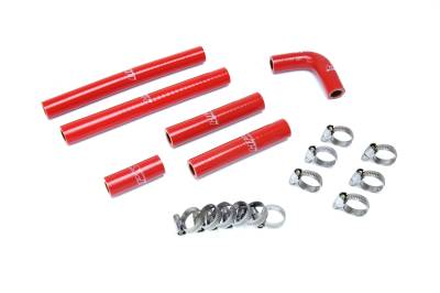 HPS Performance - HPS 57-1638-RED Red Heater Coolant Hose Kit for 96-97 Lexus LX450 FJ80 4.5L