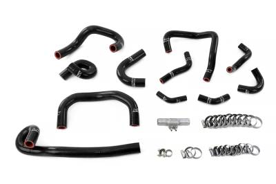 HPS Performance - HPS 57-2139-BLK Black Heater & Ancillary Hose Kit for 95-98 Nissan Skyline GTR