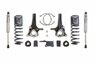 MaxTrac - MaxTrac K882774F 7"/4" Lift Kit w/FOX Rear Shocks for 19-24 Dodge RAM 1500 2WD