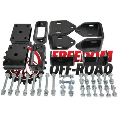 Freedom Off-Road - Freedom O/R FOP-E30140 4" Block Golf Cart Lift Kit EZGO for 95-96 G14 A Ultima