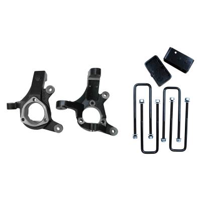 Freedom Off-Road - Freedom FO-G701F30+FO-U30120+FO-G403 3" FR/2" RR Lift Kit for 99-06 Chevy/GMC
