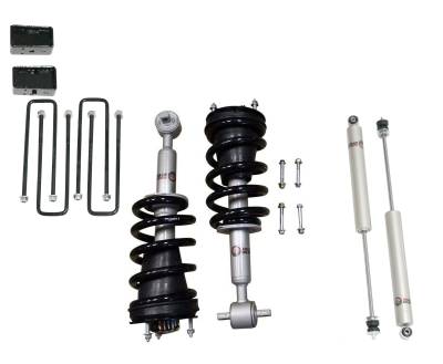 Freedom Off-Road - Freedom FO-G803-3-KIT 3" F/R Lift Kit Struts Blocks Shocks for 07-18 Silv/Sierra