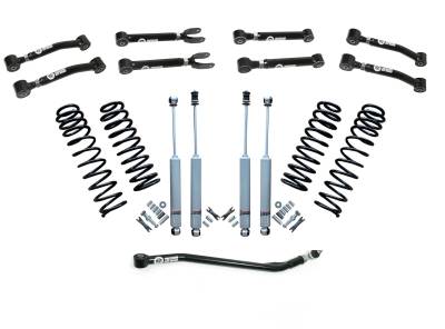 Freedom Off-Road - Freedom O/R FO-J10225-KIT 2.5" FR Adj w/Shocks CA Track Bar for 97-06 Jeep TJ/LJ