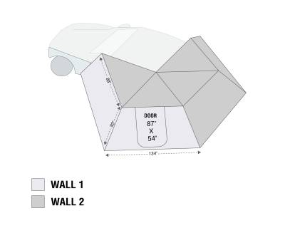 Overland Vehicle Systems - Overland Vehicle Systems 18299909 Nomadic 270 LT Awning Wall 1 Driver
