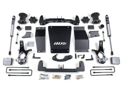 BDS Suspension - BDS Suspension BDS708FS 6.5" Suspension Lift Kit 14-18 Silverado/Sierra 1500 4WD