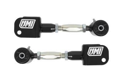 UMI Performance - UMI Performance 4025-B Adjustable Rear Upper Control Arms Black 68-72 GM A-Body