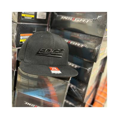 Edge Products - Edge Products 99203E Flat Bill Hat OSFA Black