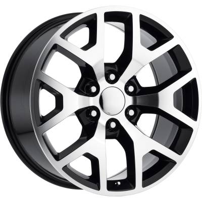 REV Wheels - REV Wheels 586MB-2408332 586MB 24x10 6x5.5 32mm Black/Machined