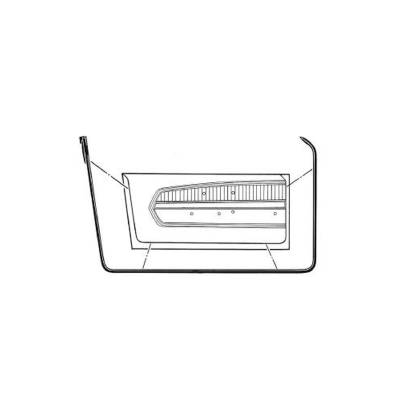 Scott Drake - Scott Drake C7ZZ-6520530-1A 67-68 Ford Mustang Door Seal