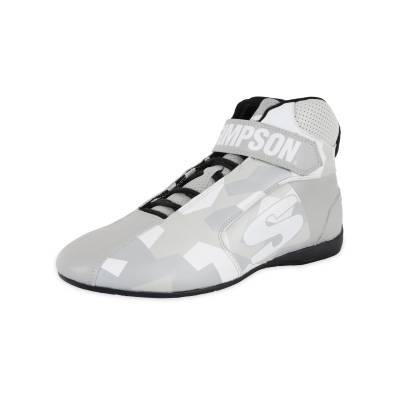 Simpson Safety - Simpson Safety DX2115W DNA X2 Racing Shoes 11.5 Gray/White