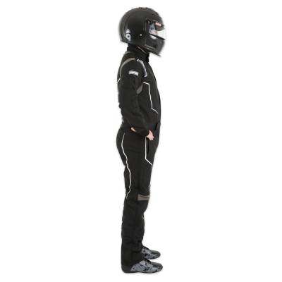 Simpson Safety - Simpson Safety HX02221 Helix Racing Suit-Medium Black/Gray