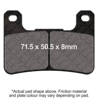 EBC Motorcycle Brakes - EBC Motorcycle Brakes FA379HH Double-H Sintered Pads